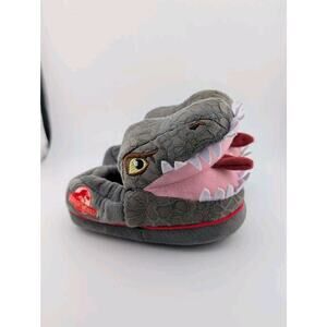 Jurassic World Toddler Boys Size 7/8 Small S Slippers Dinosaur Park Rex